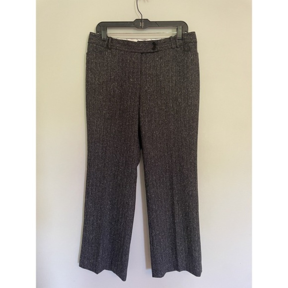 Talbots Petites Size 10‎ Signature Flare Wool/Silk Blend Tweed Dress Pants.